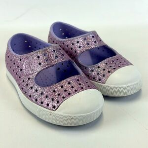 NATIVE Juniper Bling Purple Slip on Shoes Size C6